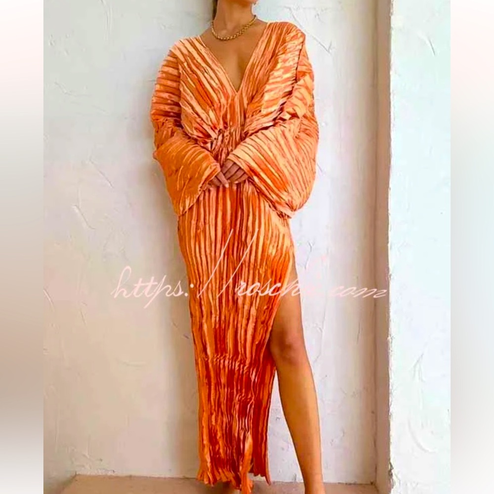 Roschic kimono orange dress - Picture 2 of 7